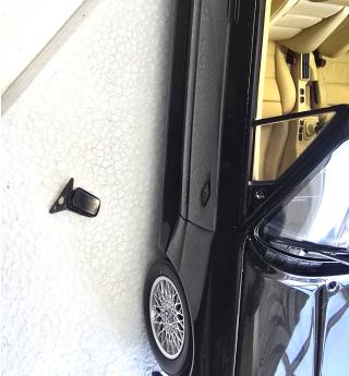 Defektes Modell! Beide Spiegel abgebrochen! BMW E30 M3 Convertible 1989 Diamond Black Metallic 181 OttO mobile 1:18 Resinemodell (Türen, Motorhaube... nicht zu öffnen!)